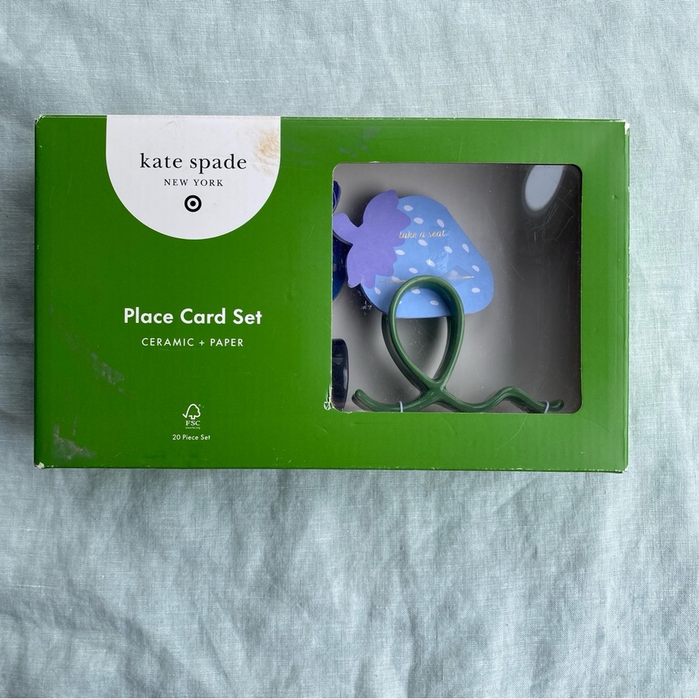 NWT Kate Spade x Target squiggle place card holder set